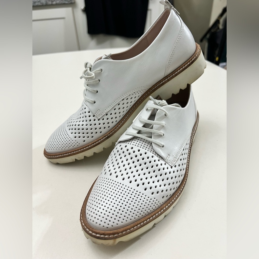 Ecco Insice Felicia White Perforated Oxford 7 7.5